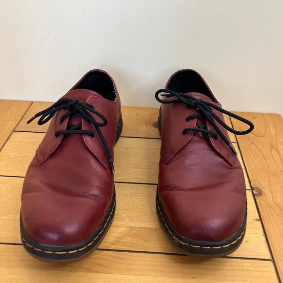 Dr Martens Cavendish Oxford Lace Up Shoes Cherry Red SoftWair Men 11 Ladies 12 - Picture 2 of 10